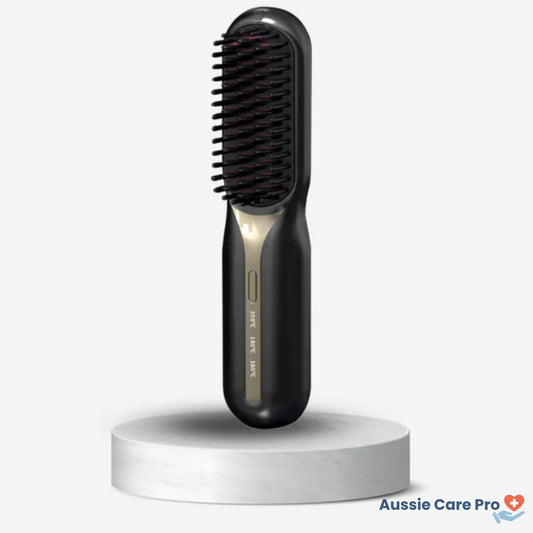 Cordless Hair Straightening Brush – Portable & Frizz-Free Styling