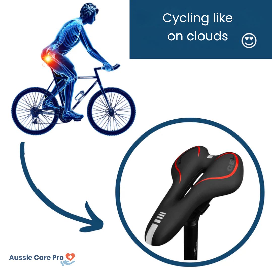SpeedGel Comfort Bike Saddle – Gel Seat with Reflector