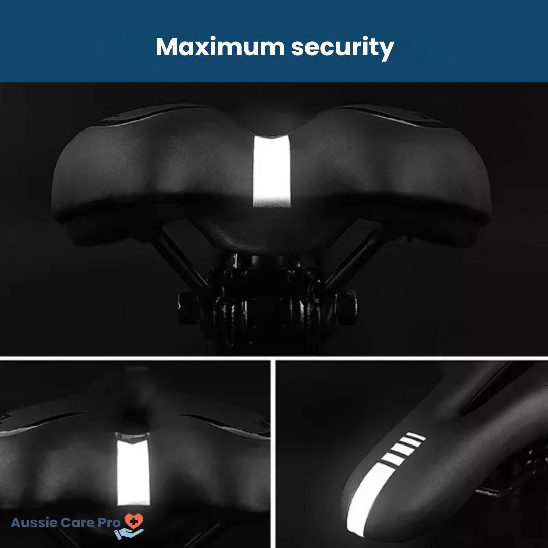 SpeedGel Comfort Bike Saddle – Gel Seat with Reflector