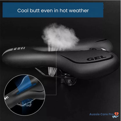 SpeedGel Comfort Bike Saddle – Gel Seat with Reflector