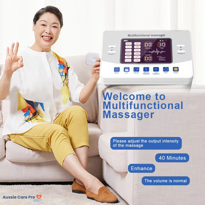 TENS EMS Electric Pulse Massager – 12 Modes, Muscle Stimulator for Pain Relief