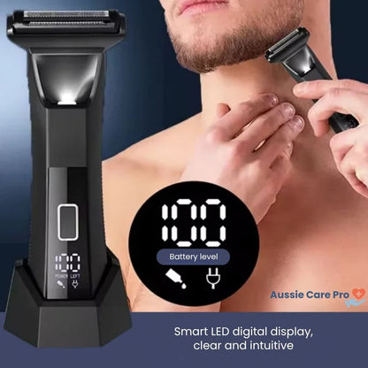 Waterproof Men’s Trimmer with Dual Blades – Precision Grooming for Every Area
