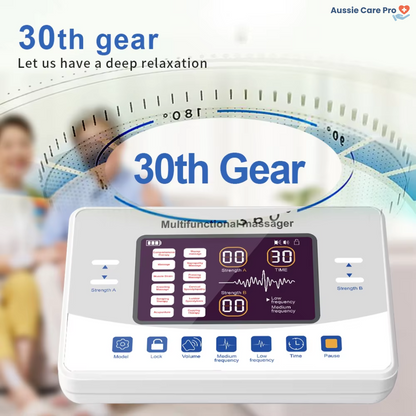 TENS EMS Electric Pulse Massager – 12 Modes, Muscle Stimulator for Pain Relief