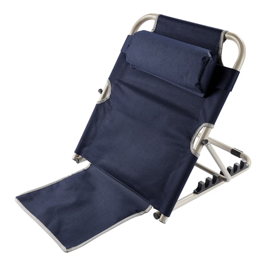LumbarLux Adjustable Backrest – Customizable Comfortable Lumbar Support with Head Cushion