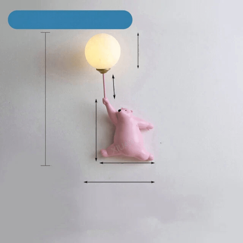 FairyGlow – Cartoon Wall Light for Kids | Magical Night Light with 3D Moon Design