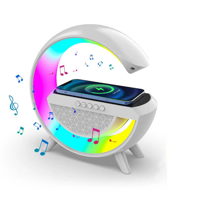 4-in-1 Smart Alarm Clock | Mood Light | Bluetooth Speaker | Wireless Charger