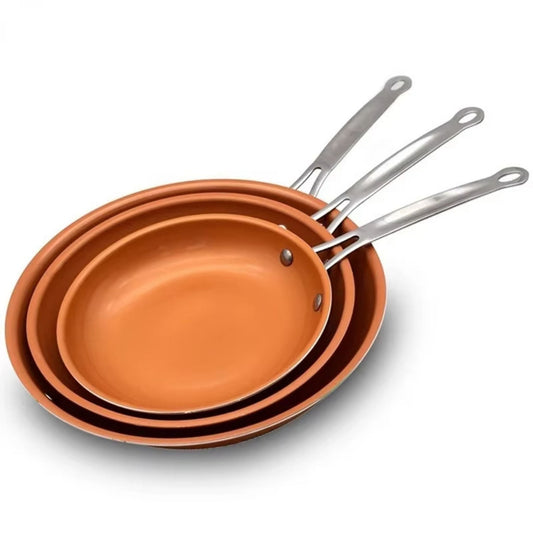 Deluxe Copper Frying Pan – Rapid-Heat Non-Stick Skillet, Oven & Induction Ready