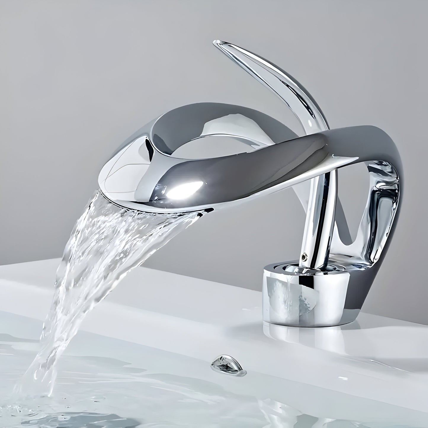 AquaGleam – Minimalist Bathroom Basin Tap