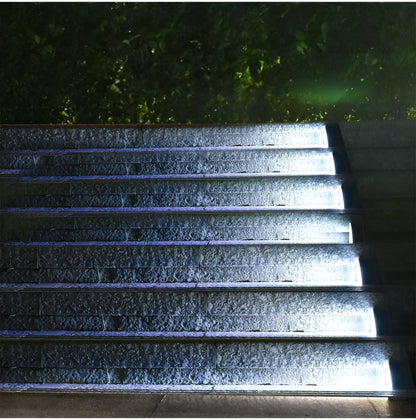 2-Pack Triangular Solar Step Lights – IP67 Waterproof LED Outdoor Garden Lights