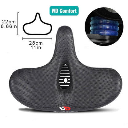 RideEase - Extra Wide & Breathable Comfortable Bike Saddle, Ergonomic Bicycle Seat