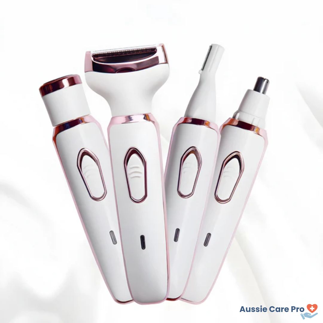 Painless 4-in-1 Epilator – Gentle Full Body Hair Removal