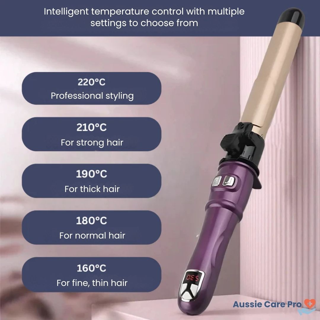 Automatic Rotating Ceramic Hair Curler – Effortless Styling with Heat Protection