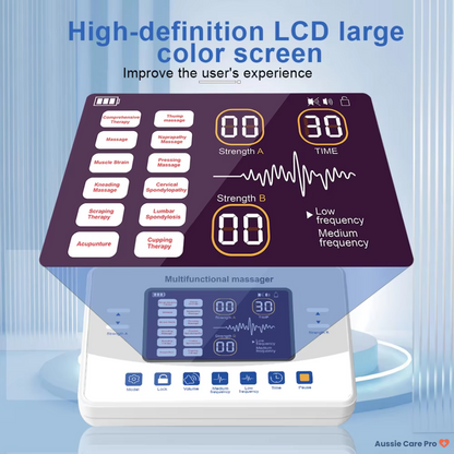 TENS EMS Electric Pulse Massager – 12 Modes, Muscle Stimulator for Pain Relief