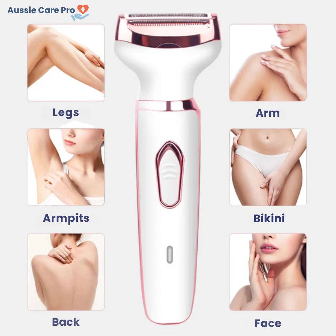 Painless 4-in-1 Epilator – Gentle Full Body Hair Removal