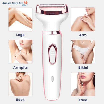 Painless 4-in-1 Epilator – Gentle Full Body Hair Removal