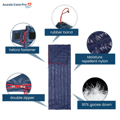 ThermoComfort Down Sleeping Bag – Warm & Lightweight