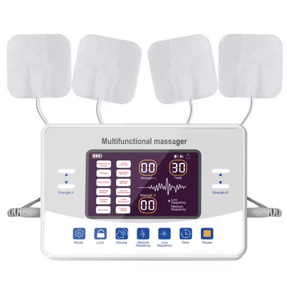 TENS EMS Electric Pulse Massager – 12 Modes, Muscle Stimulator for Pain Relief