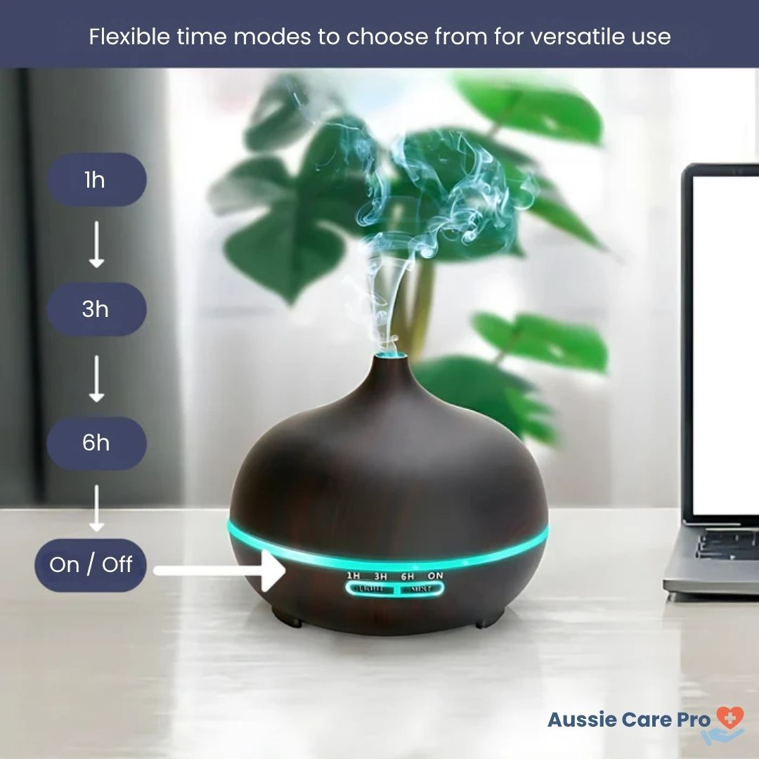 Ultrasonic Humidifier with Remote Control – 550ml Aroma Diffuser & Cool Mist Air Purifier