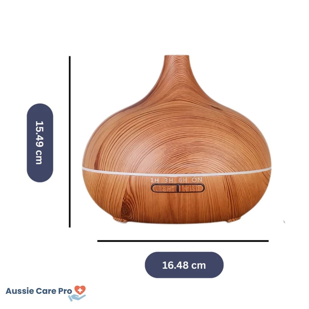 Ultrasonic Humidifier with Remote Control – 550ml Aroma Diffuser & Cool Mist Air Purifier
