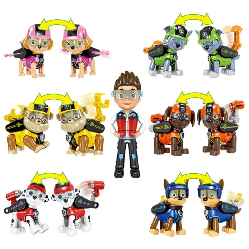 Paw Patrol Fun Toy Playset – Complete Rescue Team Action Figures with Vehicle