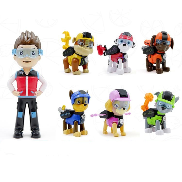Paw Patrol Fun Toy Playset – Complete Rescue Team Action Figures with Vehicle