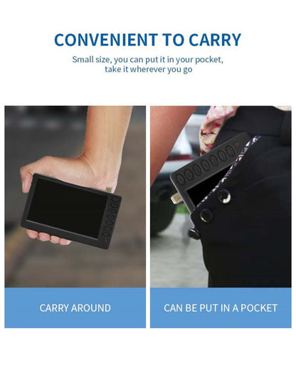 Portable Rechargeable Mini LED TV – 9-Inch Widescreen Battery Operated Television