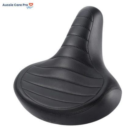 Vintage Comfort Bike Saddle – Wide PU Leather Seat