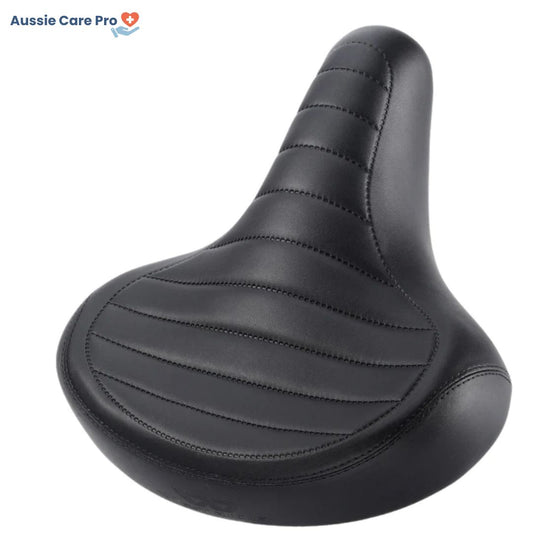 Vintage Comfort Bike Saddle – Wide PU Leather Seat