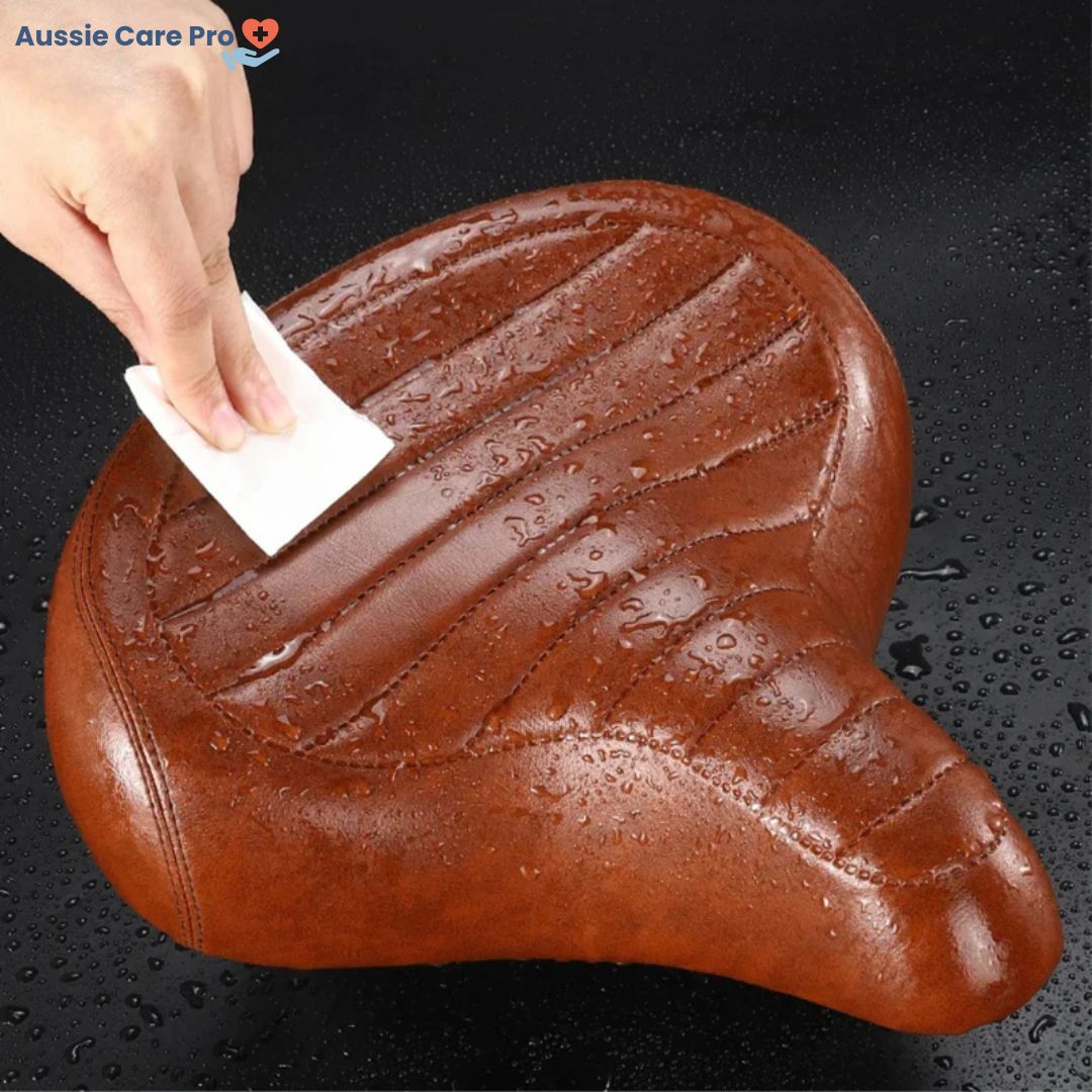 Vintage Comfort Bike Saddle – Wide PU Leather Seat