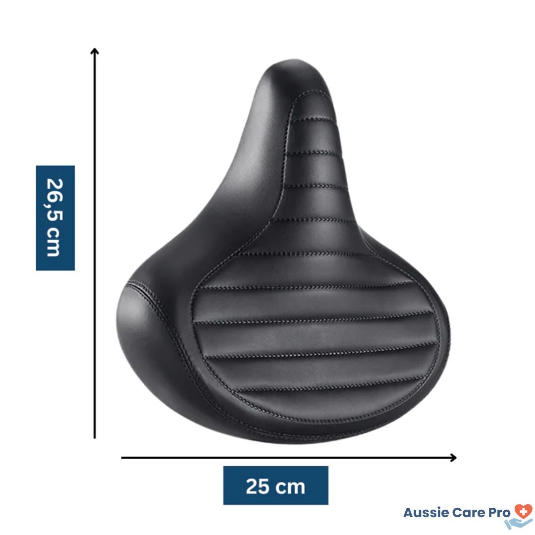 Vintage Comfort Bike Saddle – Wide PU Leather Seat