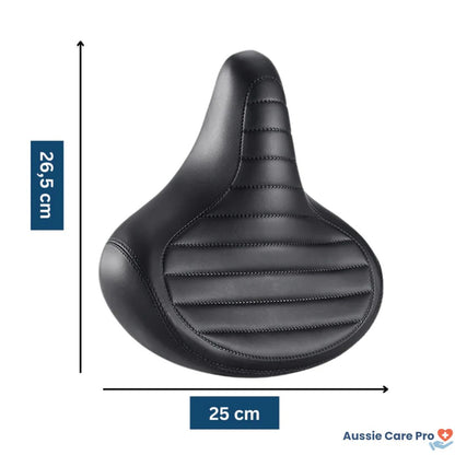 Vintage Comfort Bike Saddle – Wide PU Leather Seat