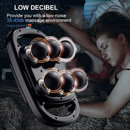 Deep Tissue Muscle Massage Gun – 6 Heads, 9 Speed Levels