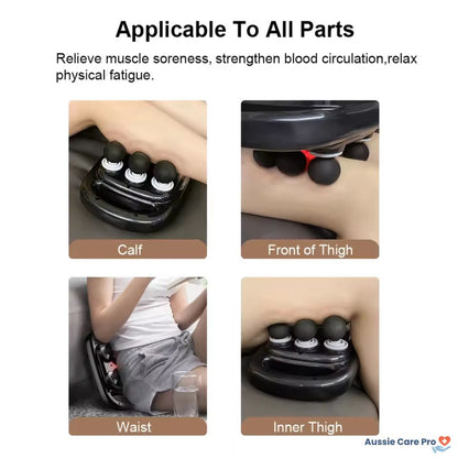 Deep Tissue Muscle Massage Gun – 6 Heads, 9 Speed Levels