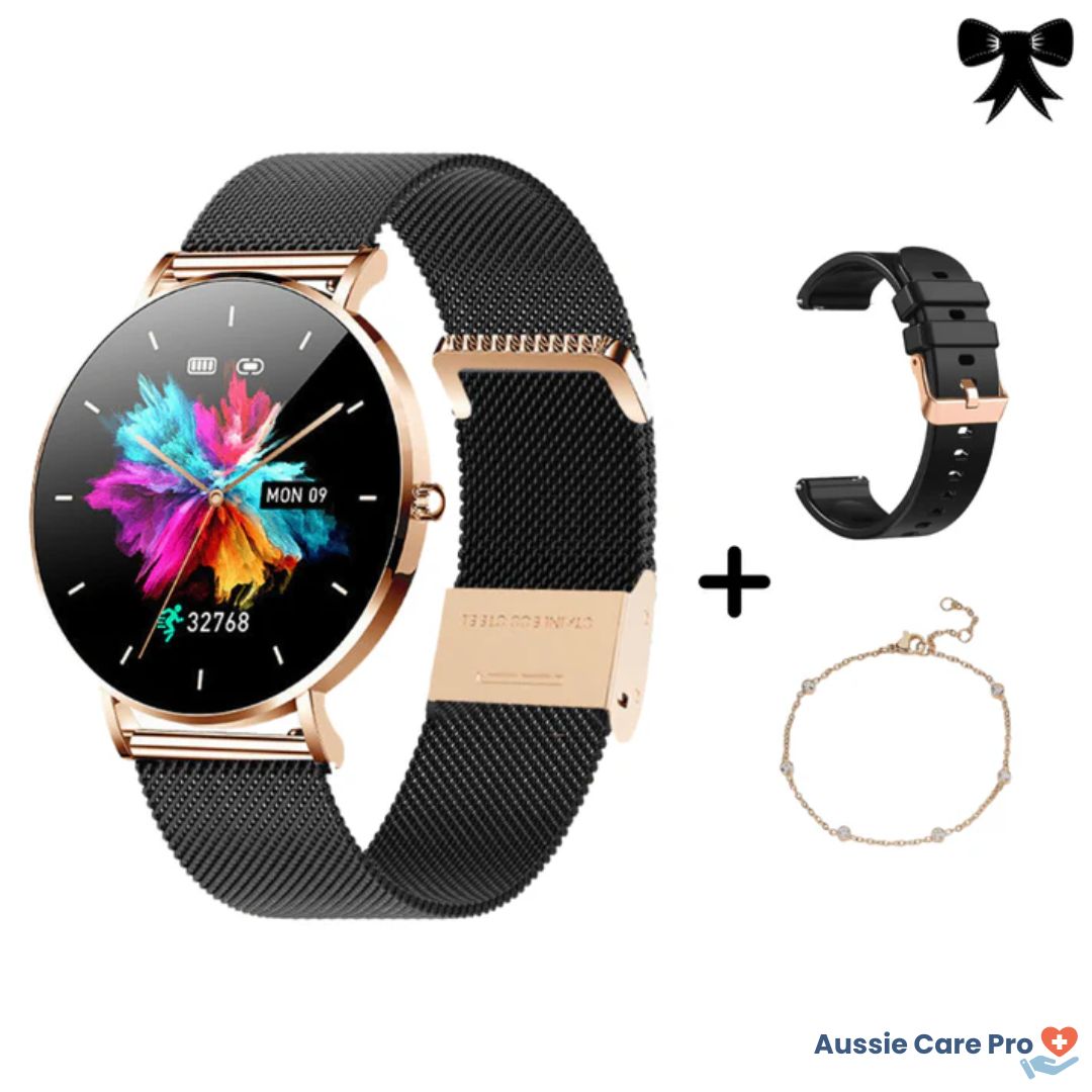 Smartwatch – Slim AMOLED Fitness & Health Tracker