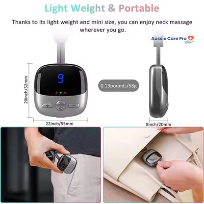 Smart Neck & Shoulder Massager with Heat – Cervical Spine Relief, Portable Wireless Therapy
