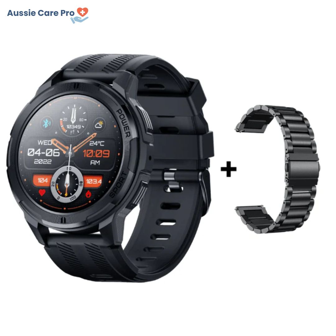 Tactical Smartwatch – Rugged Military-Grade with AMOLED Display