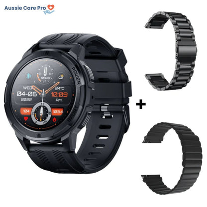Tactical Smartwatch – Rugged Military-Grade with AMOLED Display