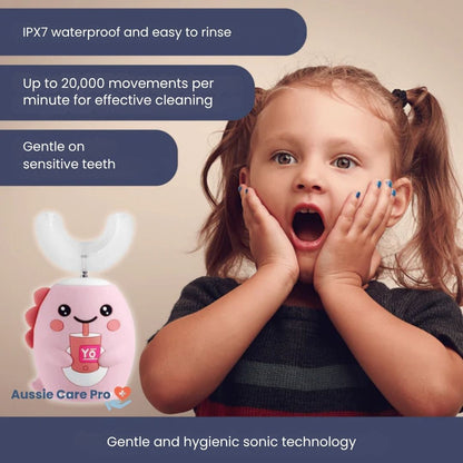 Kids 360° Smart Toothbrush – Gentle Sonic Cleaning for Children (Ages 2–6)