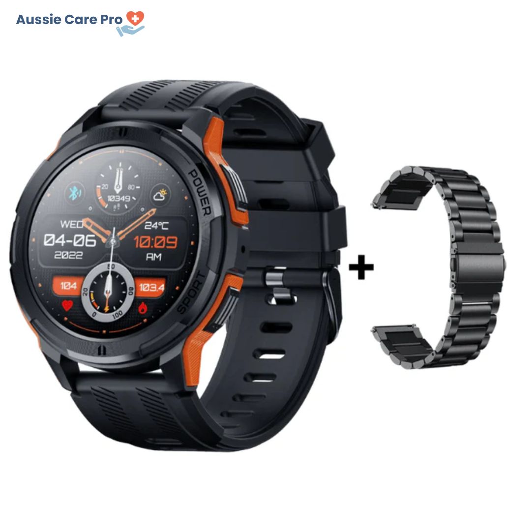 Tactical Smartwatch – Rugged Military-Grade with AMOLED Display