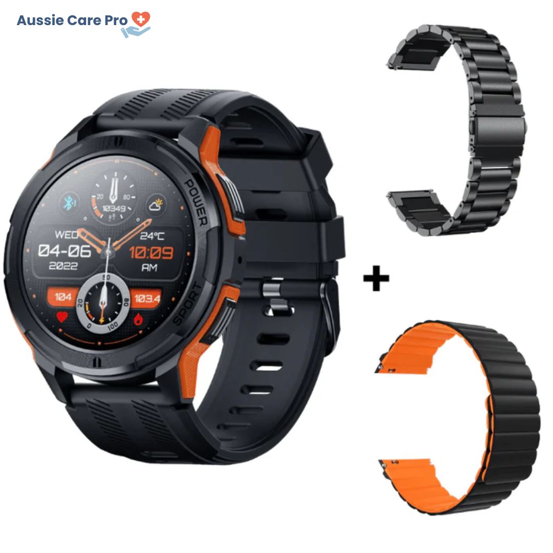 Tactical Smartwatch – Rugged Military-Grade with AMOLED Display