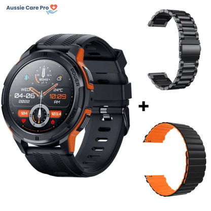 Tactical Smartwatch – Rugged Military-Grade with AMOLED Display