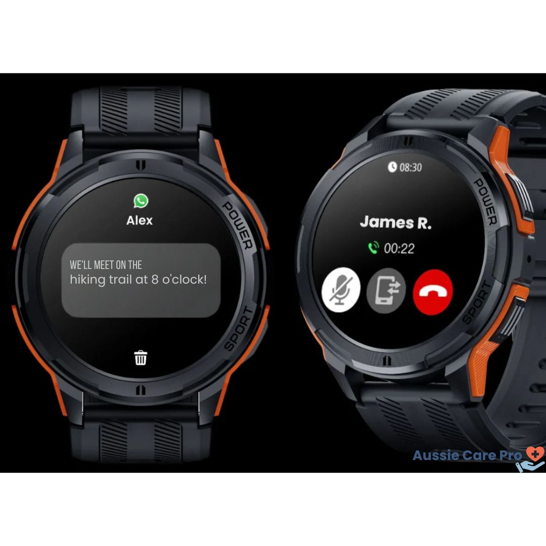 Tactical Smartwatch – Rugged Military-Grade with AMOLED Display
