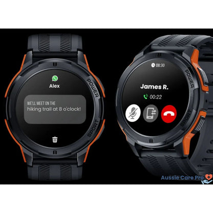 Tactical Smartwatch – Rugged Military-Grade with AMOLED Display