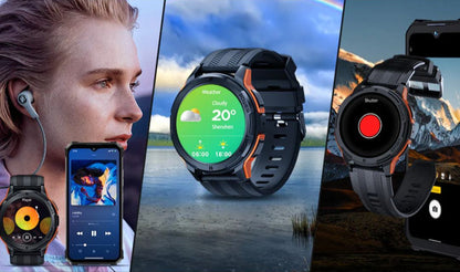 Tactical Smartwatch – Rugged Military-Grade with AMOLED Display
