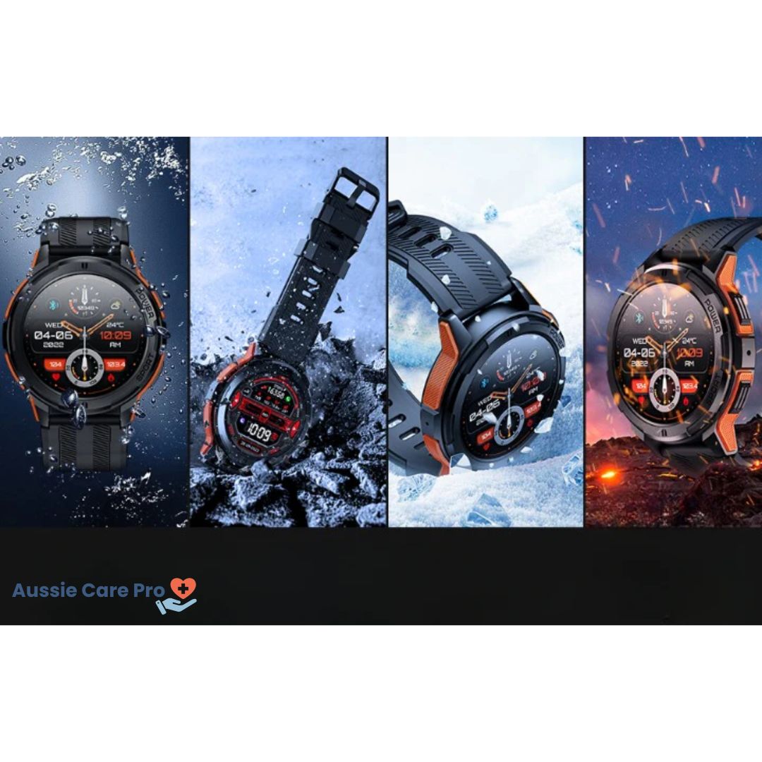 Tactical Smartwatch – Rugged Military-Grade with AMOLED Display