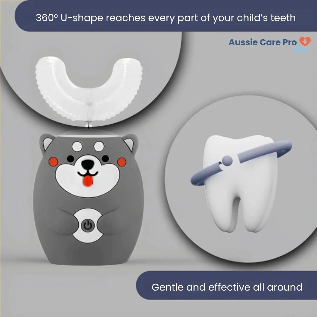 Kids 360° Smart Toothbrush – Gentle Sonic Cleaning for Children (Ages 2–6)