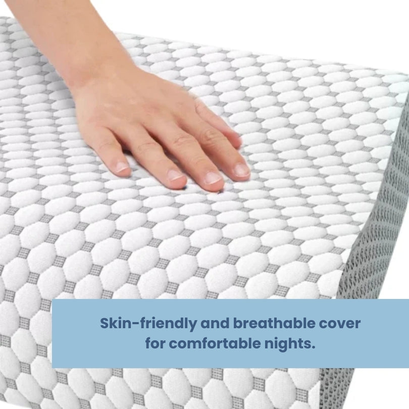 Comfy Orthopedic Memory Foam Pillow - Neck & Spine Support for Deeper Sleep