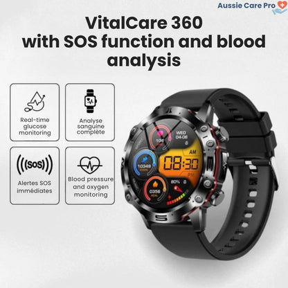 SOS Smartwatch – Wellness & Safety Tracker with GPS & Alerts