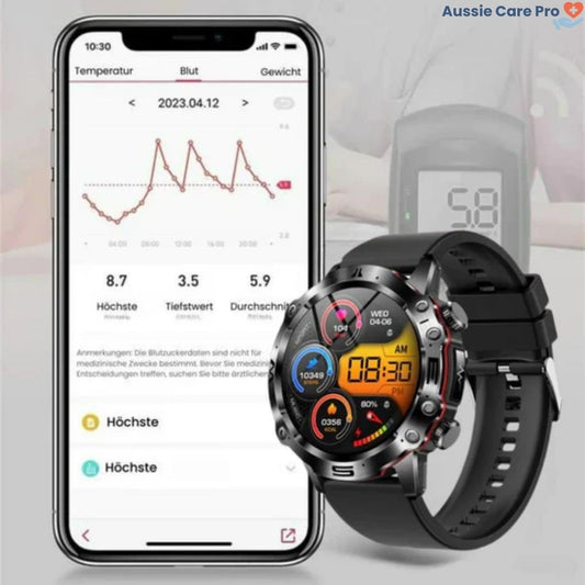 SOS Smartwatch – Wellness & Safety Tracker with GPS & Alerts