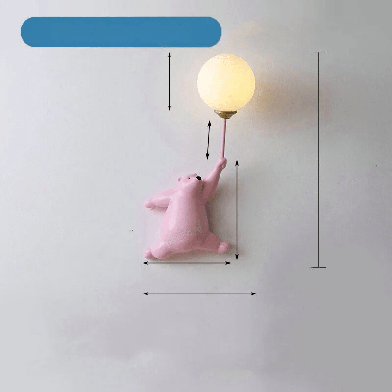 FairyGlow – Cartoon Wall Light for Kids | Magical Night Light with 3D Moon Design